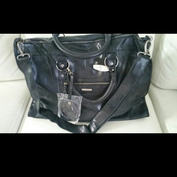 black vinyl bag